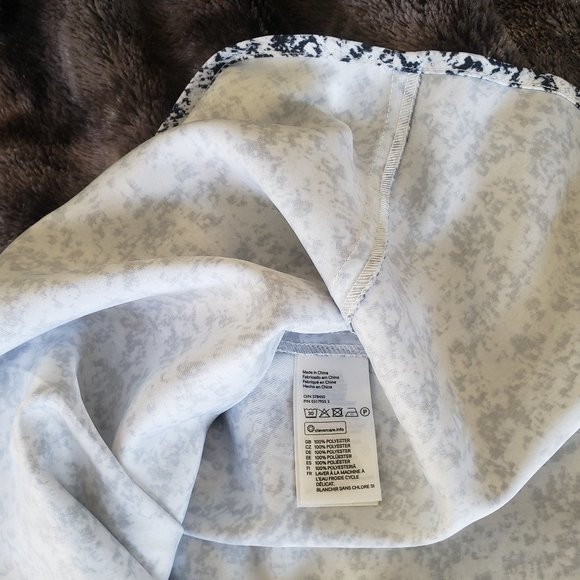 H&M Fit and Flair Black & White Dress - Size 8 - Picture 13 of 14